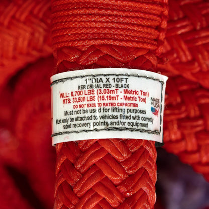 FACTOR 55 00073 Factor 55 Extreme Duty Kinetic Energy Recovery Rope Bridle, 1" Diameter x 10' Length