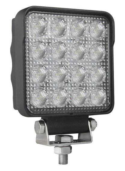 HELLA 357106002 HELLA 357106002 ValueFit 4 Square 2.0 LED Close Range Worklight , Black