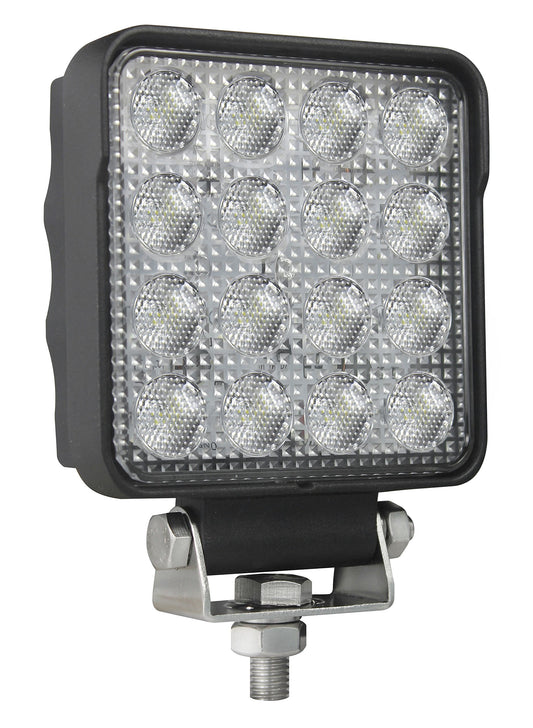 HELLA 357106002 HELLA 357106002 ValueFit 4 Square 2.0 LED Close Range Worklight , Black