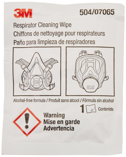 3M 07065 3M 50051131070658 504 Alcohol-Free Respirator Cleaning Wipes 504 (Pack of 100)