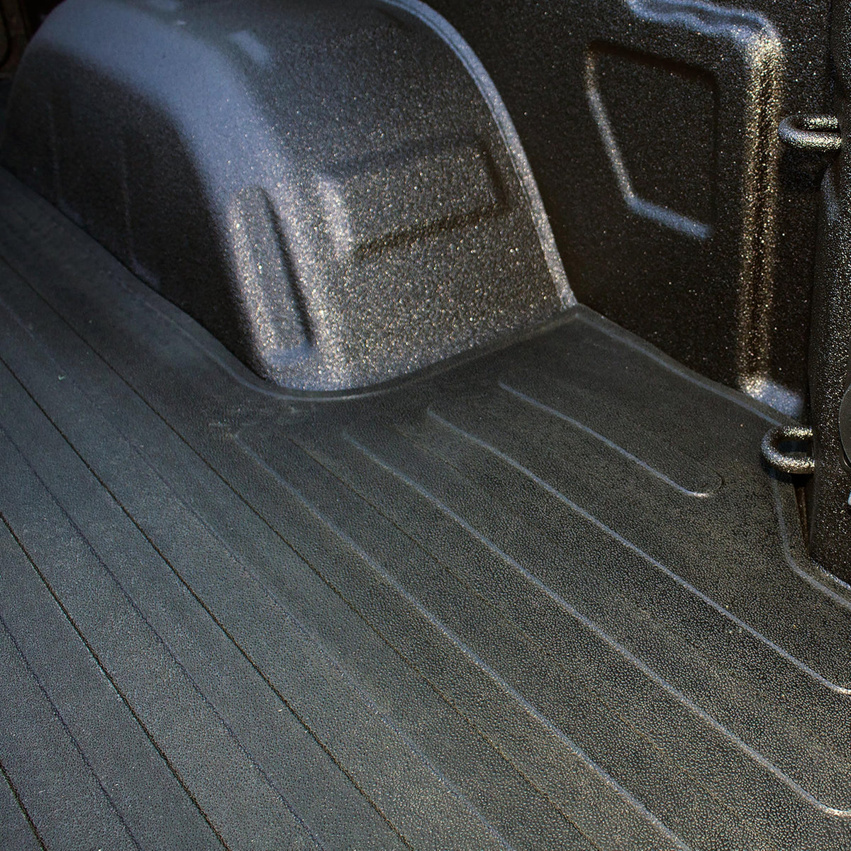 TRAILFX 628N TrailFX 628N Rubber Bed Mat Fits Chevrolet Colorado 5 Foot Bed 2015-2022 Drop-in 61 Inch x 50 Inch Direct-Fit Textured Pebble Surface No Raised Edges Black