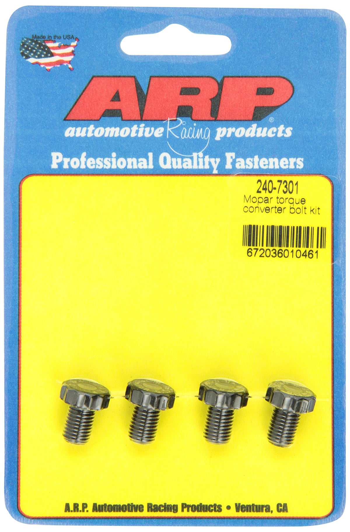 ARP 240-7301 ARP 240-7301 Torque Converter Bolts , Black