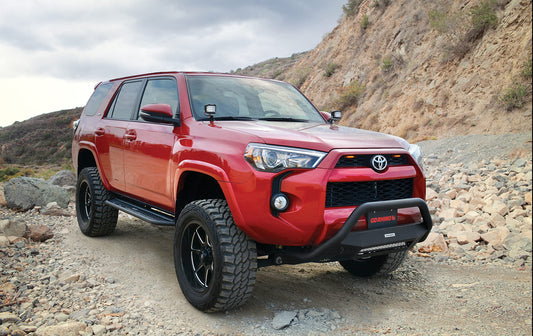 GO RHINO FSD64425T Go Rhino Dominator Xtreme D6 Side Steps & Frame Mounting Brackets | Mild Steel, Textured Black | FSD64425T | Fits 2014-2023 Toyota 4Runner (Excludes Limited, Nightshade Edition & TRD Sport)