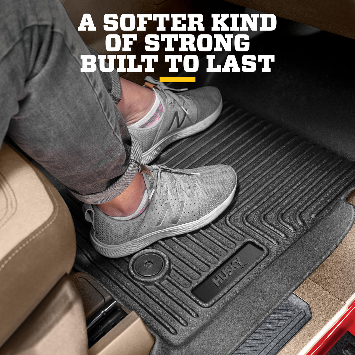Husky Liners 93511 Husky Liners Weatherbeater Floor Mats – Fits 2015-2020 Cadillac Escalade, Standard Models ONLY (Excludes ESV) – Front & 2nd Row, 3-pc. Black - 93511