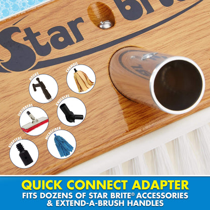 STAR BRITE 040172 STAR BRITE 8" Premium Stiff Bristle Wash Brush