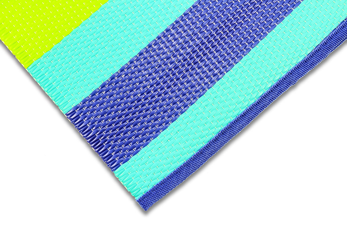 CAMCO 42806 Camco Handy Mat with Strap - Perfect for Picnics, Beaches, RV and Outings - Green/Turquoise - 60" x 78" (42806)