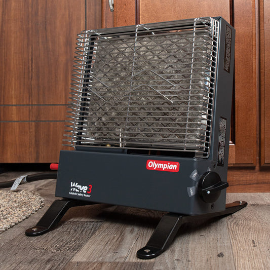 CAMCO 57701 Camco Olympian Wave Heater Leg Stands - Converts Your Olympian Wave Heater into a Portable Style Heater, Fits All Olympian Wave Heaters: Wave 3, Wave 6, Wave 8-2 Pack (57701)