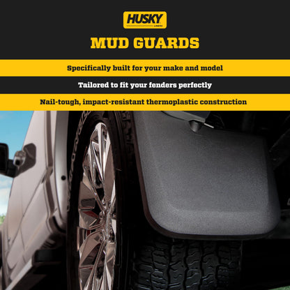 Husky Liners 58546 Husky Liners Custom Mud Guards – Fits 2024 Ford Ranger XLT, SuperCrew (Crew Cab),Will NOT FIT Raptor – Front & Rear, 4-pc Black - 58546