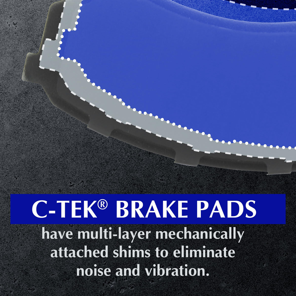 Centric Parts 103.09560 C-Tek Ceramic Replacement Front Disc Brake Pad