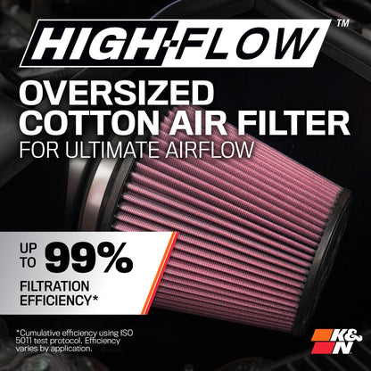 K&N FILTER 63-1147 K&N Cold Air Intake System: High-Flow Air Filter, 63-1147