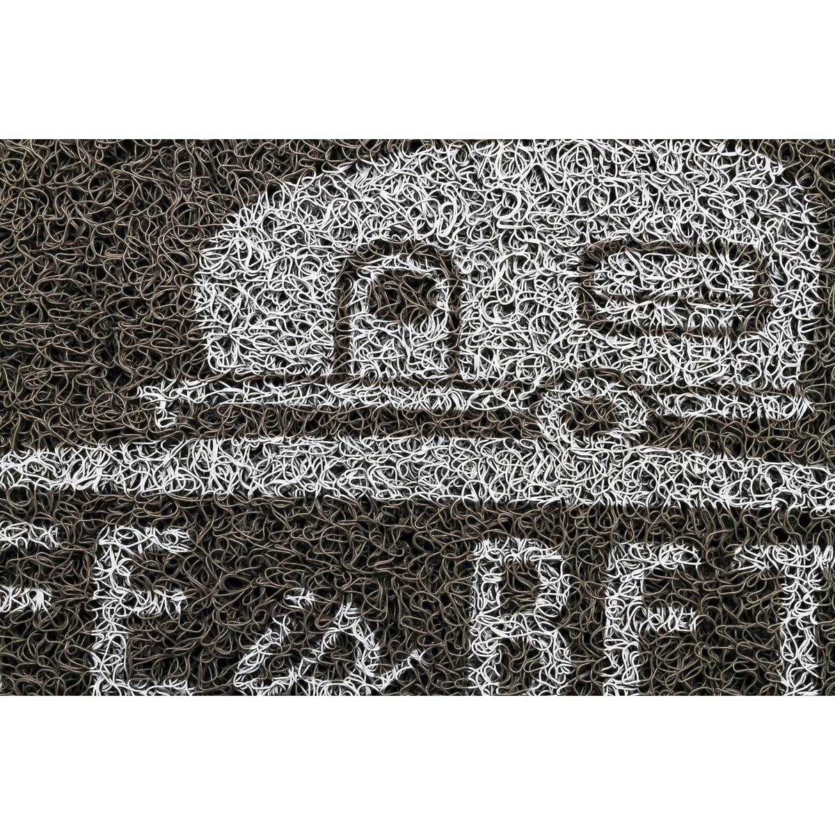 CAMCO 53200 Camco Life is Better at The Campsite Scrub Mat - 26.5" by 15" - Non-Slip Backing - Gray/White - 53200