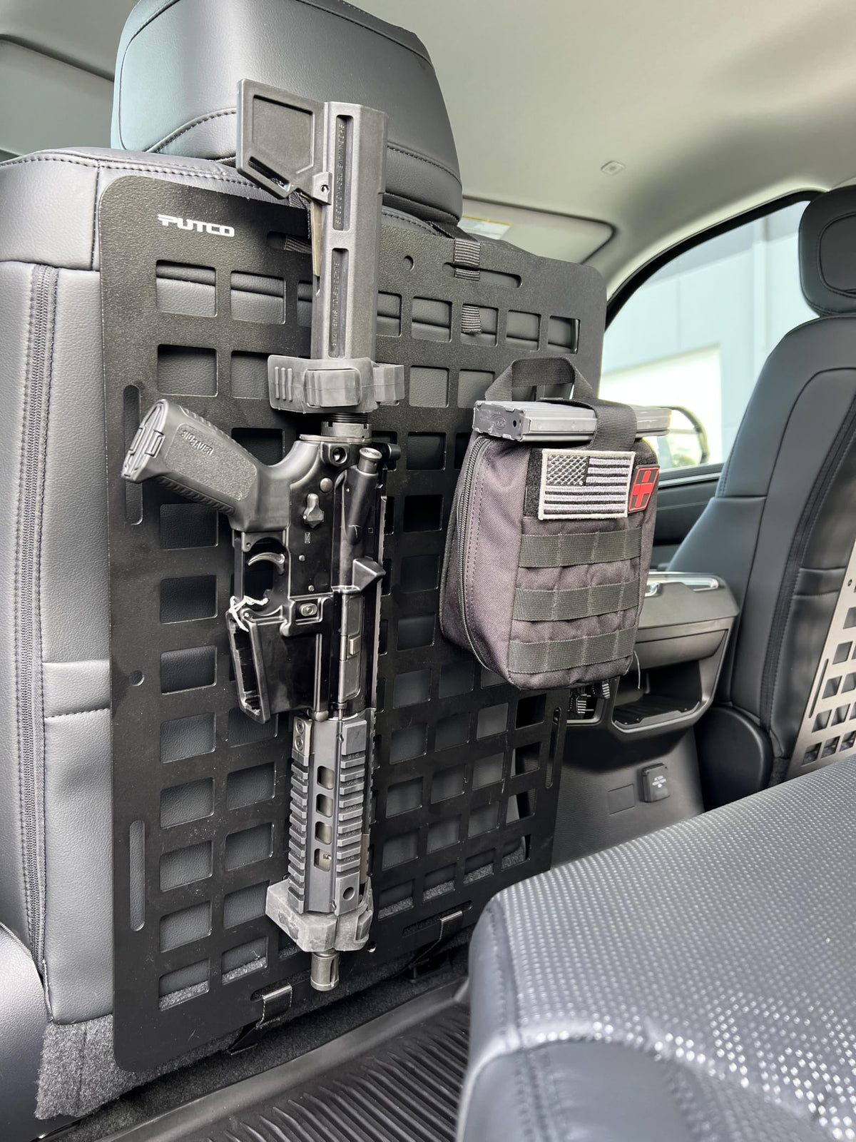 PUTCO 195955 Putco 195955 MOLLE Panel for Seat Back - Tactical Seat Back Storage Organizer - Rigid Aluminum MOLLE Panel - Universal Fits Any Vehicle