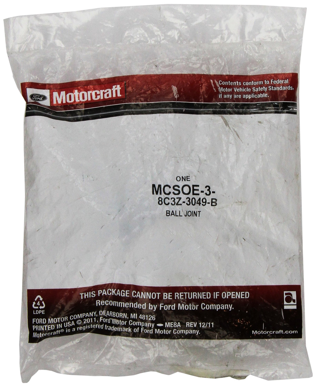 Motorcraft MCSOE3 FORD E-F SERIES TRUCKS