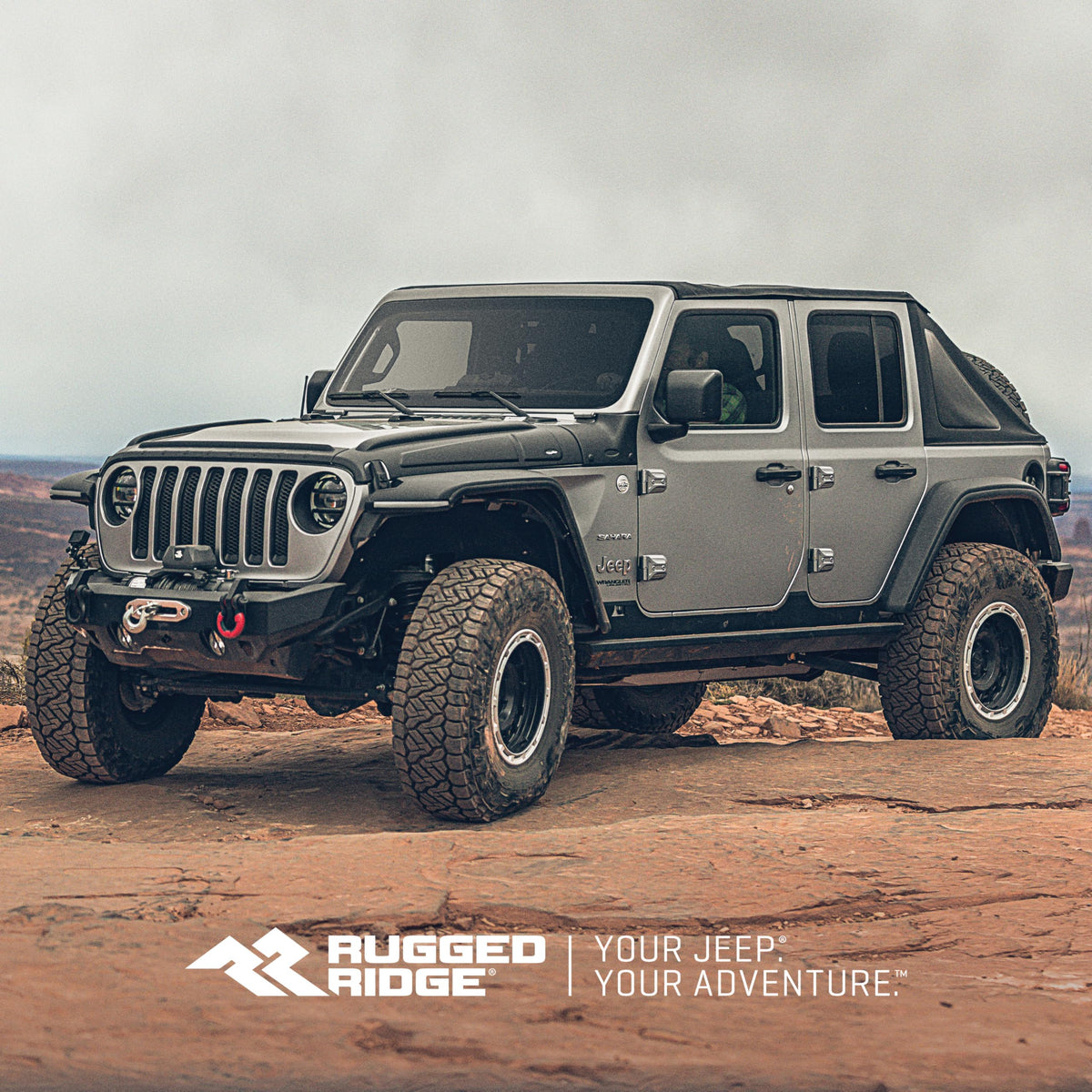 RUGGED RIDGE 12987.44 Rugged Ridge Floor Liner Set for Jeep Gladiator JT |Black | 12987.44 | Fits 2020-2024 Jeep Gladiator JT