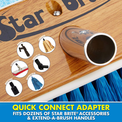 STAR BRITE 040171 STAR BRITE 8" Medium Bristle Wash Brush for Boat, RV & Auto Surfaces