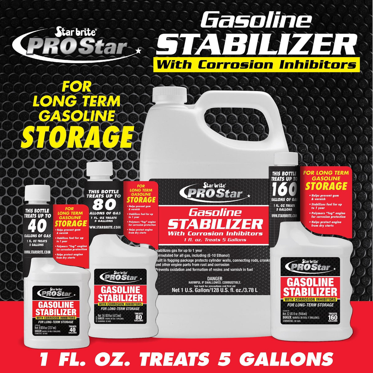 STAR BRITE 084300 STAR BRITE Pro Star Gasoline Stabilizer with Corrosion Inhibitors
