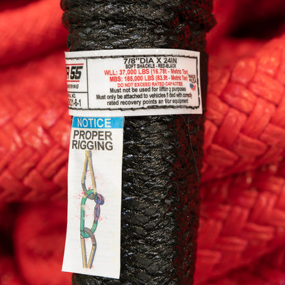FACTOR 55 00571 Factor 55 Extreme Duty 7/8" x 24" Soft Shackle, 185,000 lbs. Minimum Breaking Strength