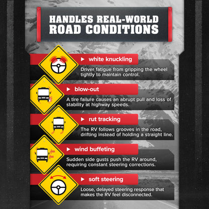 ROADMASTER RSSA Roadmaster RSSA Reflex Steering Stabilizer Compatible with Cutaway & Class A Motorhomes – Requires RBK Mounting Kit (Sold Separately) for Installation – Reduces Driver Fatigue & Improves Stability