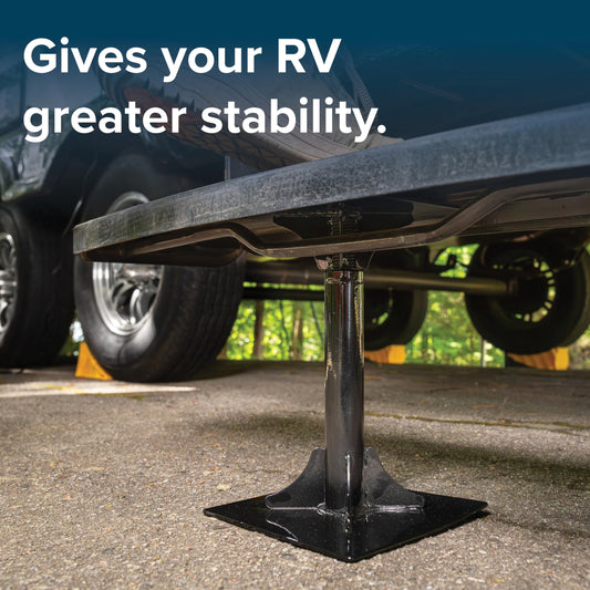 CAMCO 44531 Camco Adjustable RV Stabilizer, 6-Inches x 6-Inches - Gives Your RV Greater Stability Under The Front or Rear (44531)