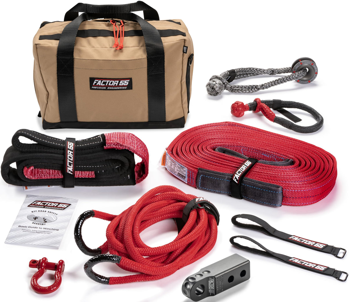 FACTOR 55 00494-04 Factor 55 Hemingway Winch Tow Kit for UTV, Full Recovery Kit for All UTVs - Black