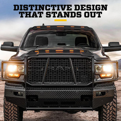 Husky Liners 2820004 Husky Liners Aeroskin Lightshield PRO – Fits 2009-2024 Dodge Ram 1500 (2019-2023 Classic Body Only) – Low Profile Deflector/Bug Shield 1 pc.Black – 2820004