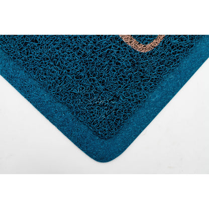 CAMCO 53201 Camco Life is Better at The Campsite Outdoor & Indoor Welcome Mat - Weather and Doormat – Traps Dirt and Liquid – Spongey Comfortable Feel – Measures 26 ½ " x 15" - Blue (53201) - 53201-A