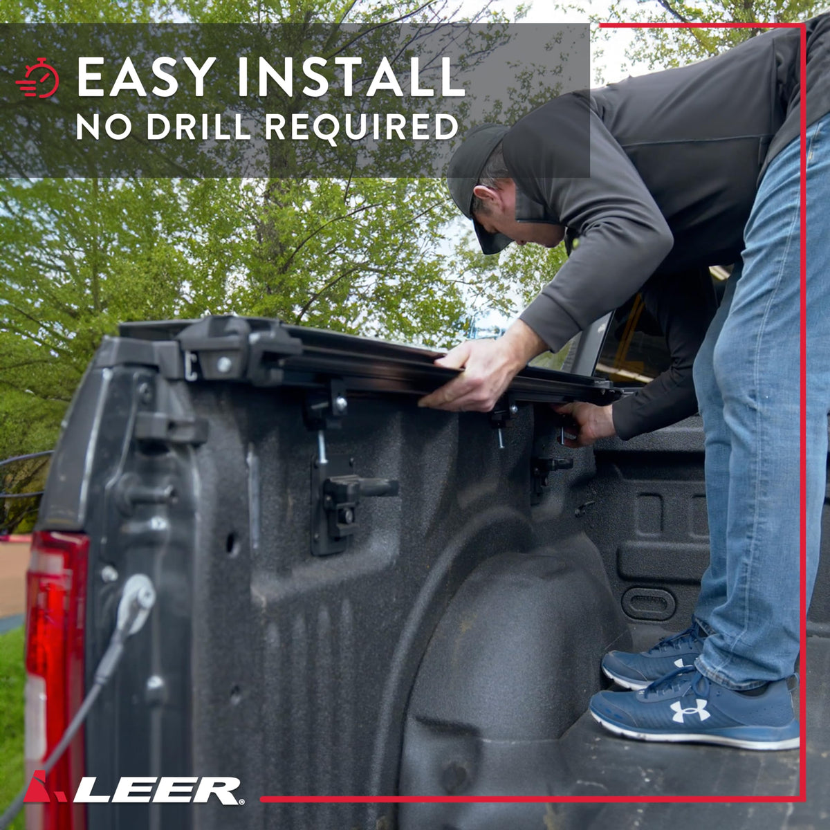 LEER 610336 LEER SR250 Soft Rolling Tonneau Cover, Fits 2022-2026 Nissan Frontier with 6' Truck Bed