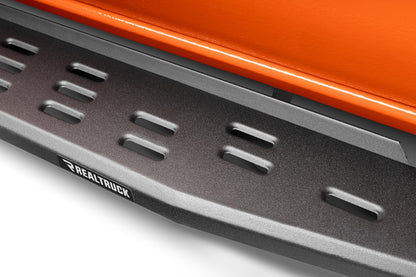 GO RHINO 69643280PC Go Rhino RB30 Running Boards & Brackets | Cab Length, Galvanized Steel, Textured Black | 69643280PC | Fits 2024 Toyota Tacoma Double Cab