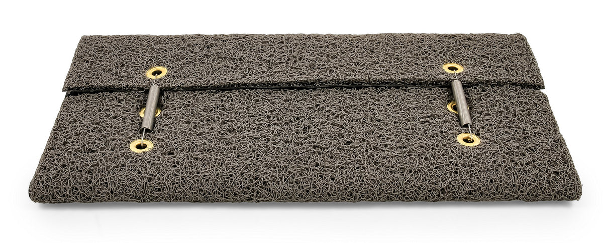 CAMCO 42964 Camco 42964 Gray Premium Wrap Around RV Step Rug (PVC Material (17.5" x 18"))