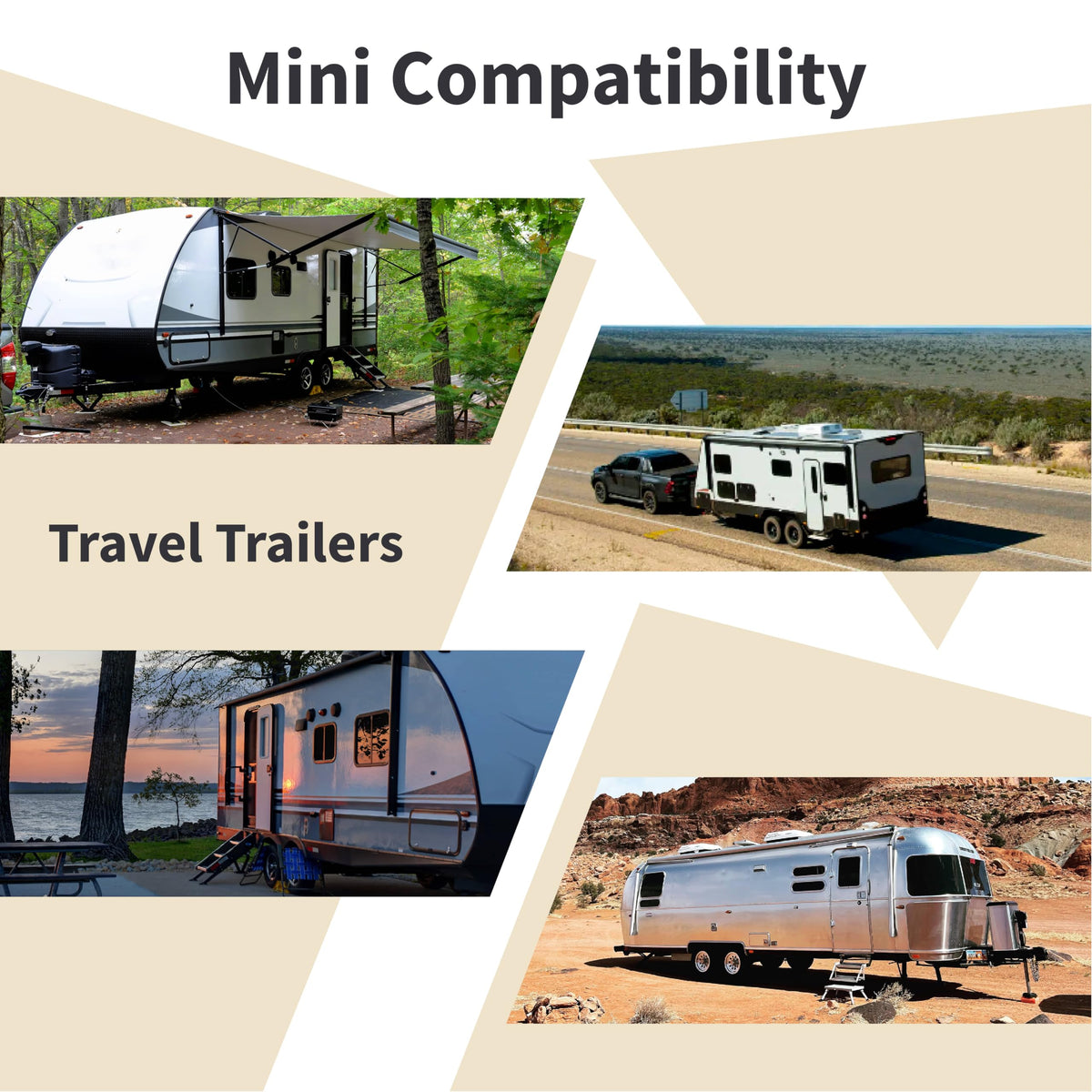 SNAPPAD MN5SP1 SnapPad Mini 5.5 Single RV Pads – Precise Fit for Travel Trailers - Compatible with Major RV Brands & Leveling Systems - for 5.5” Round Jack Feet – Accurate RV Accessories for LCI Tongue Jacks