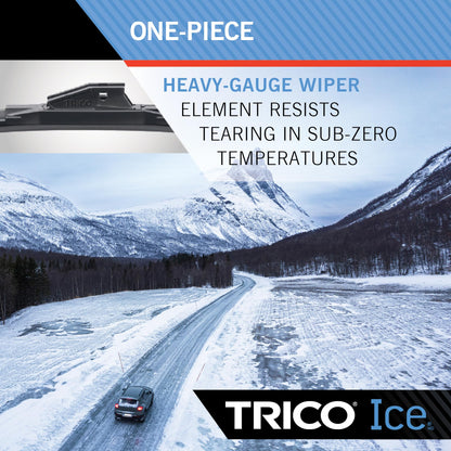 TRICO 35-130 TRICO ICE Wiper Blade 13 inch Fits Select Honda, Hyundai, Toyota, Nissan, Ford, Chevrolet, Jeep, Kia, Buick, GMC, Fiat, Suzuki, Model Years (35-130)