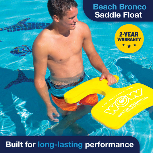 WOW SPORTS 14-2150 WOW Sports Foam Water Saddle Float - Yellow - Hands-Free Pool Seat