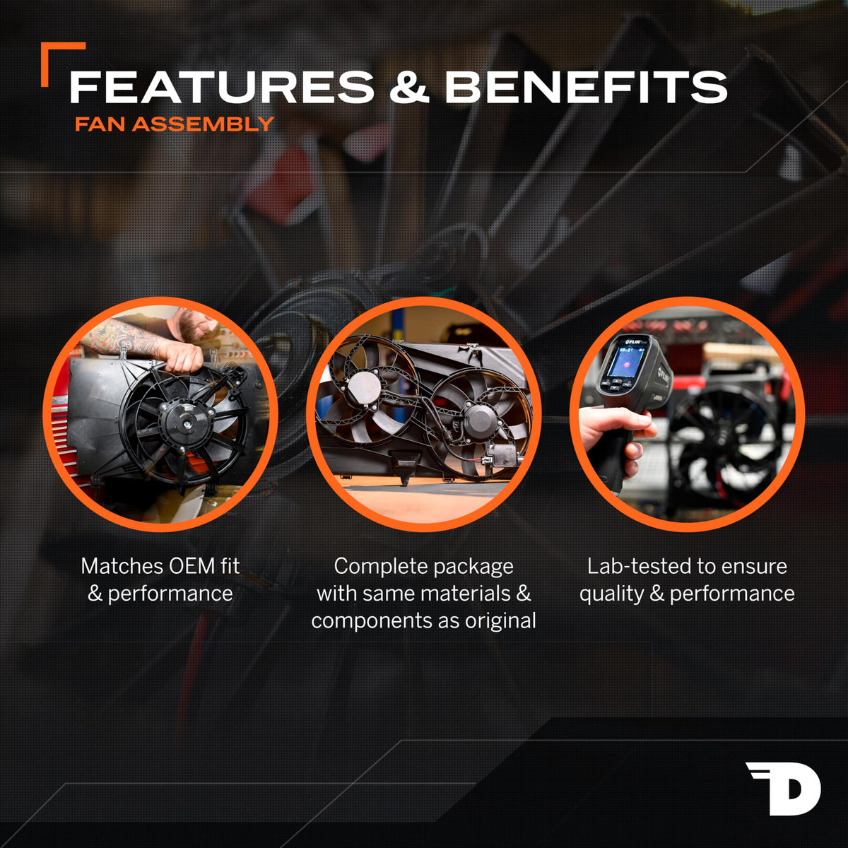 DORMAN 620-429 Dorman 620-429 Engine Cooling Fan Assembly