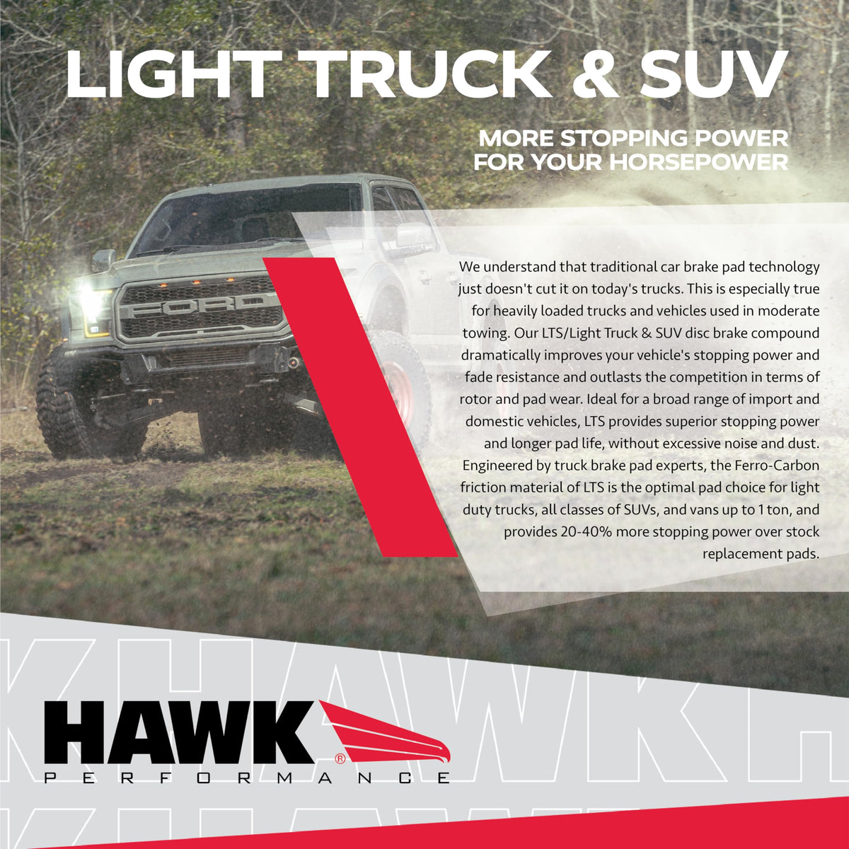 Hawk HB589Y.704 Performance LTS Light Truck and SUV Street