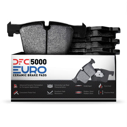 Dynamic Friction 1600-1989-10 DFC Rear 5000 Euro Ceramic Brake Pads