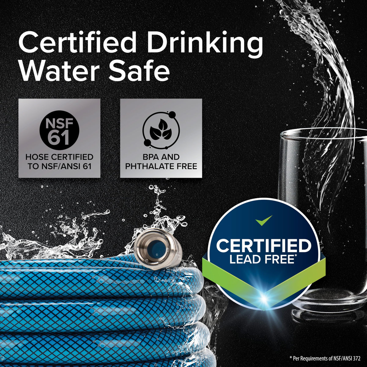 CAMCO 22843 Camco TastePURE 35-Foot Premium RV Drinking Water Hose - Made in the USA