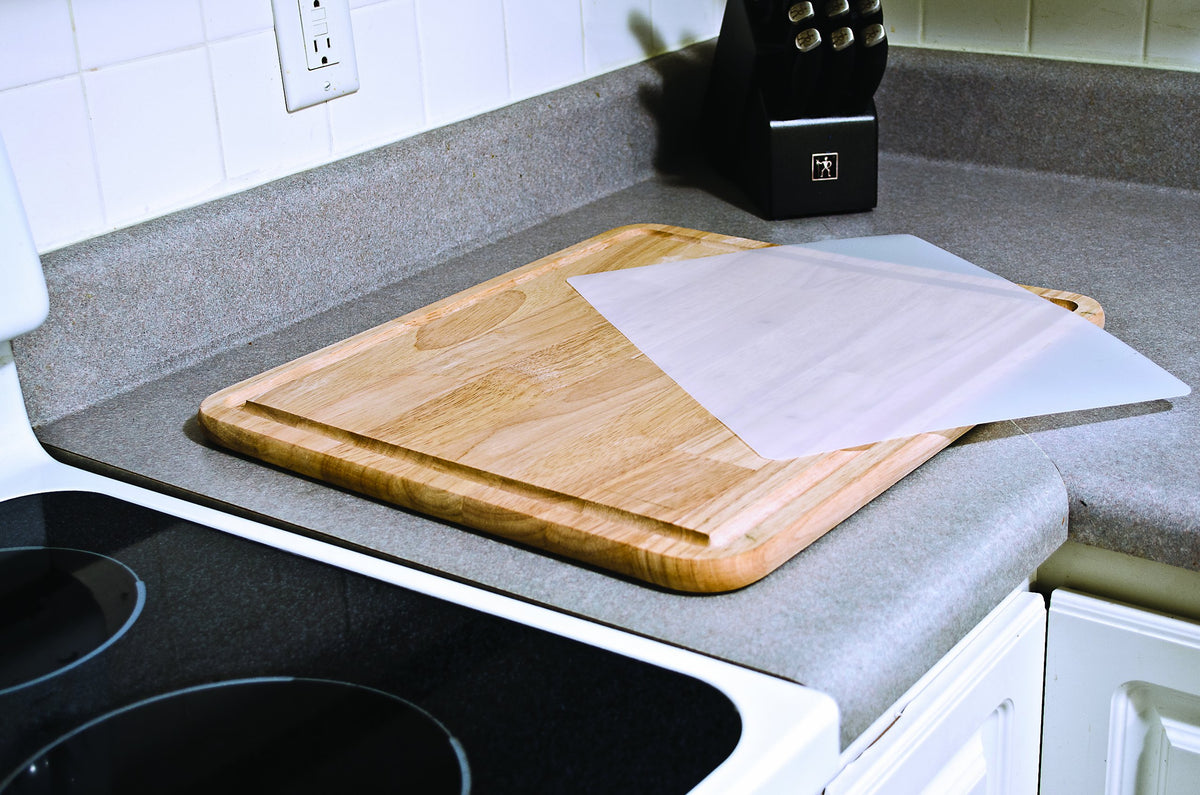 CAMCO 43753 Camco - Hardwood Cutting Board and Stove Topper with Non-Skid Backing, Includes Flexible Cutting Mat (43753)