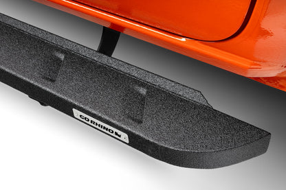 GO RHINO 63443280ST Go Rhino RB10 Slim Running Boards & Brackets – Cab Length, Galvanized Steel, Protective Bedliner Coating – 63443280ST – Fits 2024 Toyota Tacoma Double Cab