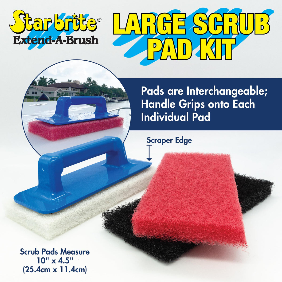 STAR BRITE 042023 STAR BRITE Large Multi-Texture Scrub Pad Kit