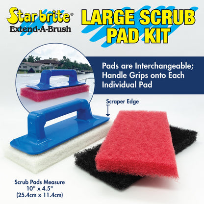 STAR BRITE 042023 STAR BRITE Large Multi-Texture Scrub Pad Kit