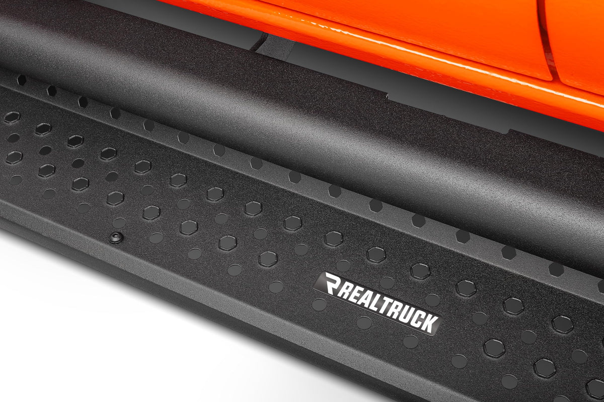 GO RHINO D14432T Go Rhino Dominator Xtreme D1 Sidesteps & Brackets | Cab Length, Mild Steel, Textured Black | D14432T | Fits 2024 Toyota Tacoma Double Cab