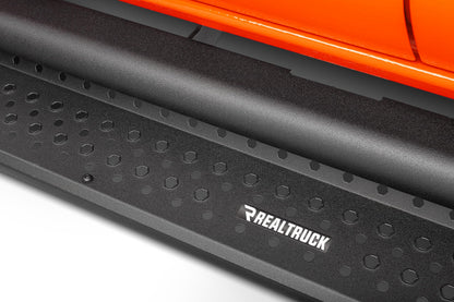 GO RHINO D14432T Go Rhino Dominator Xtreme D1 Sidesteps & Brackets | Cab Length, Mild Steel, Textured Black | D14432T | Fits 2024 Toyota Tacoma Double Cab