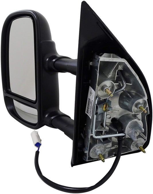 DORMAN 955-363 Dorman 955-363 Driver Side Power Door Mirror - Folding, Telescopic, Round Plug Compatible with Select Ford Models, Black