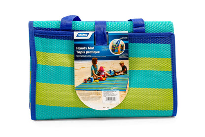 CAMCO 42806 Camco Handy Mat with Strap - Perfect for Picnics, Beaches, RV and Outings - Green/Turquoise - 60" x 78" (42806)