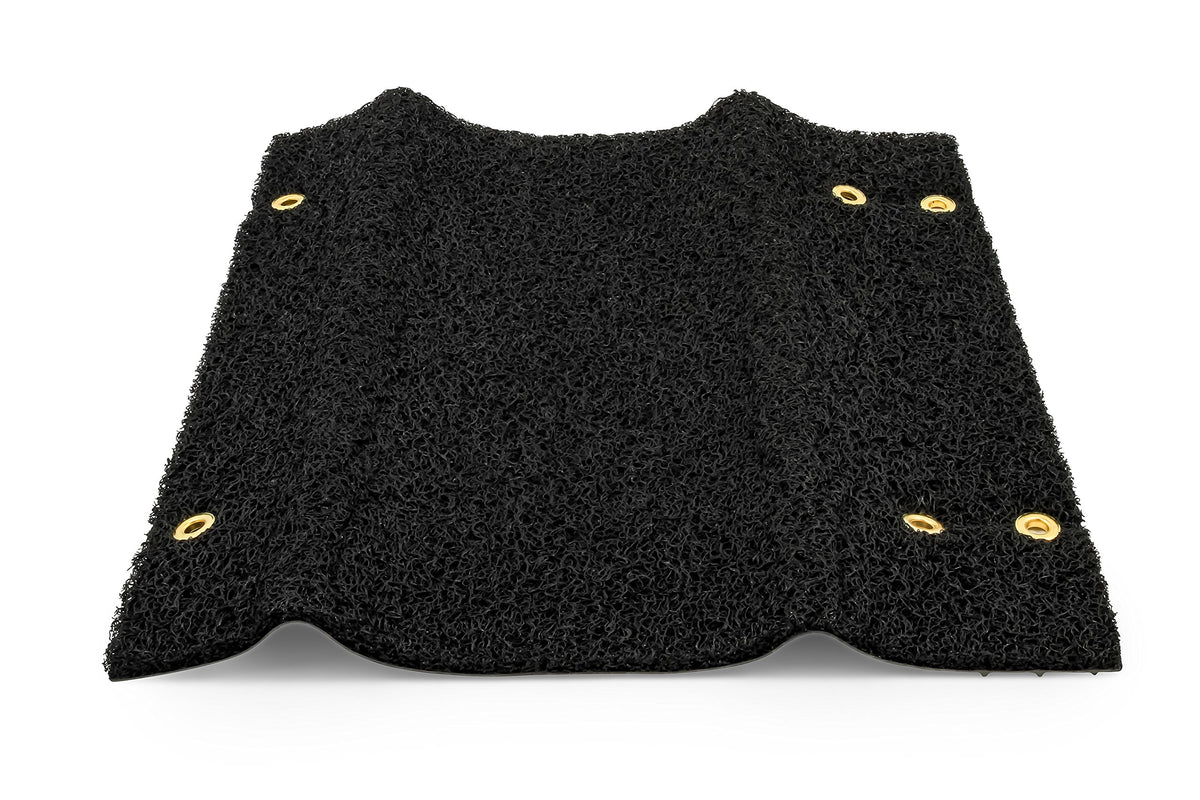 CAMCO 42962 Camco Premium Wrap Around RV Step Rug - Fits 18-inch Wide Steps - Adjustable Depth of 8-inches to 10.5-inches - Compatible with Manual or Electric RV Steps - Black (42962)