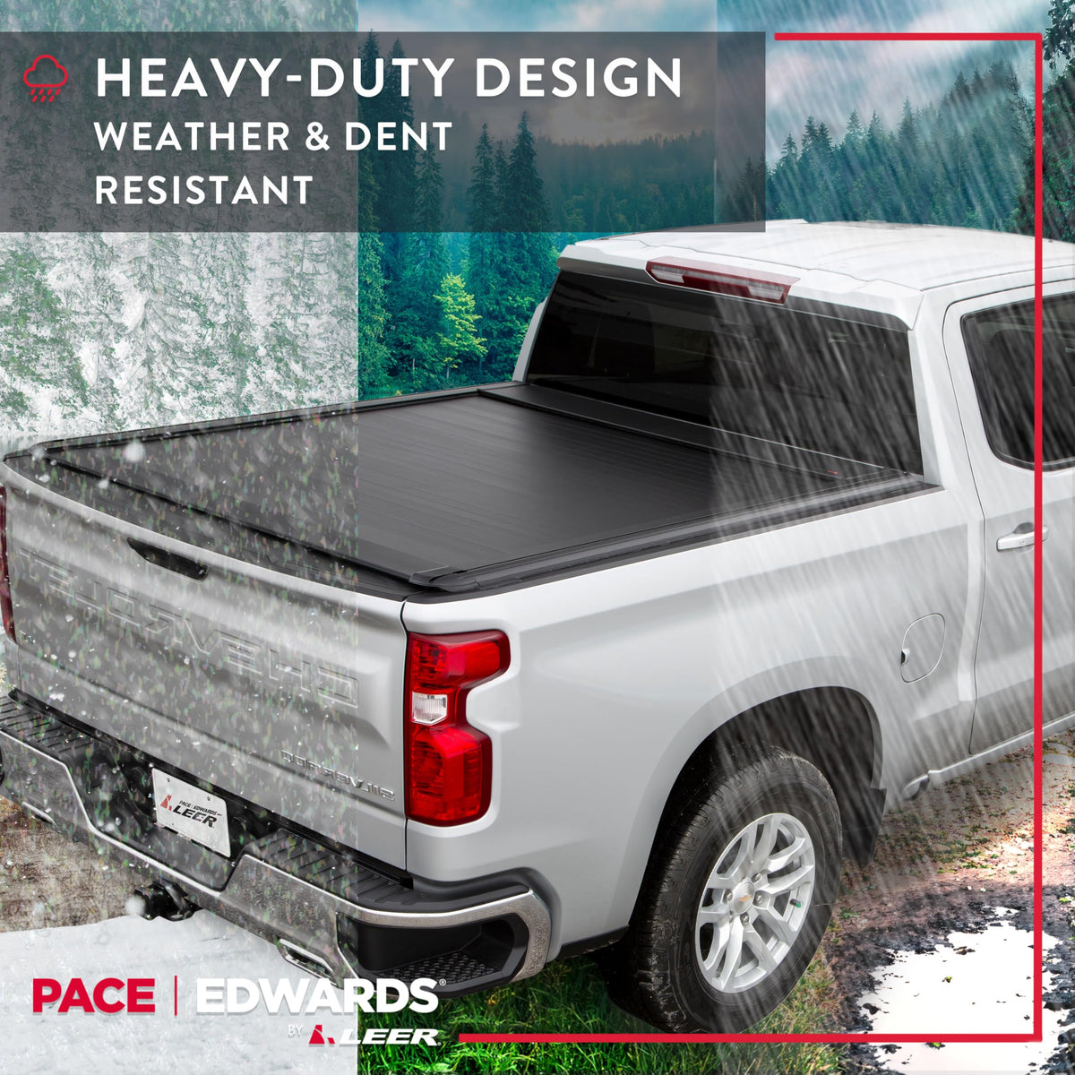 PACE EDWARDS KRCA27A58 Pace Edwards UltraGroove Retractable Tonneau Cover for 2019-2026 Chevy/GMC Silverado/Sierra 1500 Crew Cab, 5' 8" Truck Bed