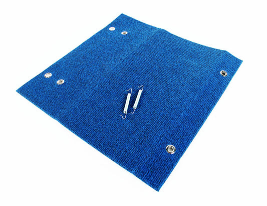 CAMCO 42924 Camco Wrap Around Step Rug | Protects Your RV from Unwanted Tracked in Dirt | Works on Electrical and Manual RV Steps | Blue (42924)