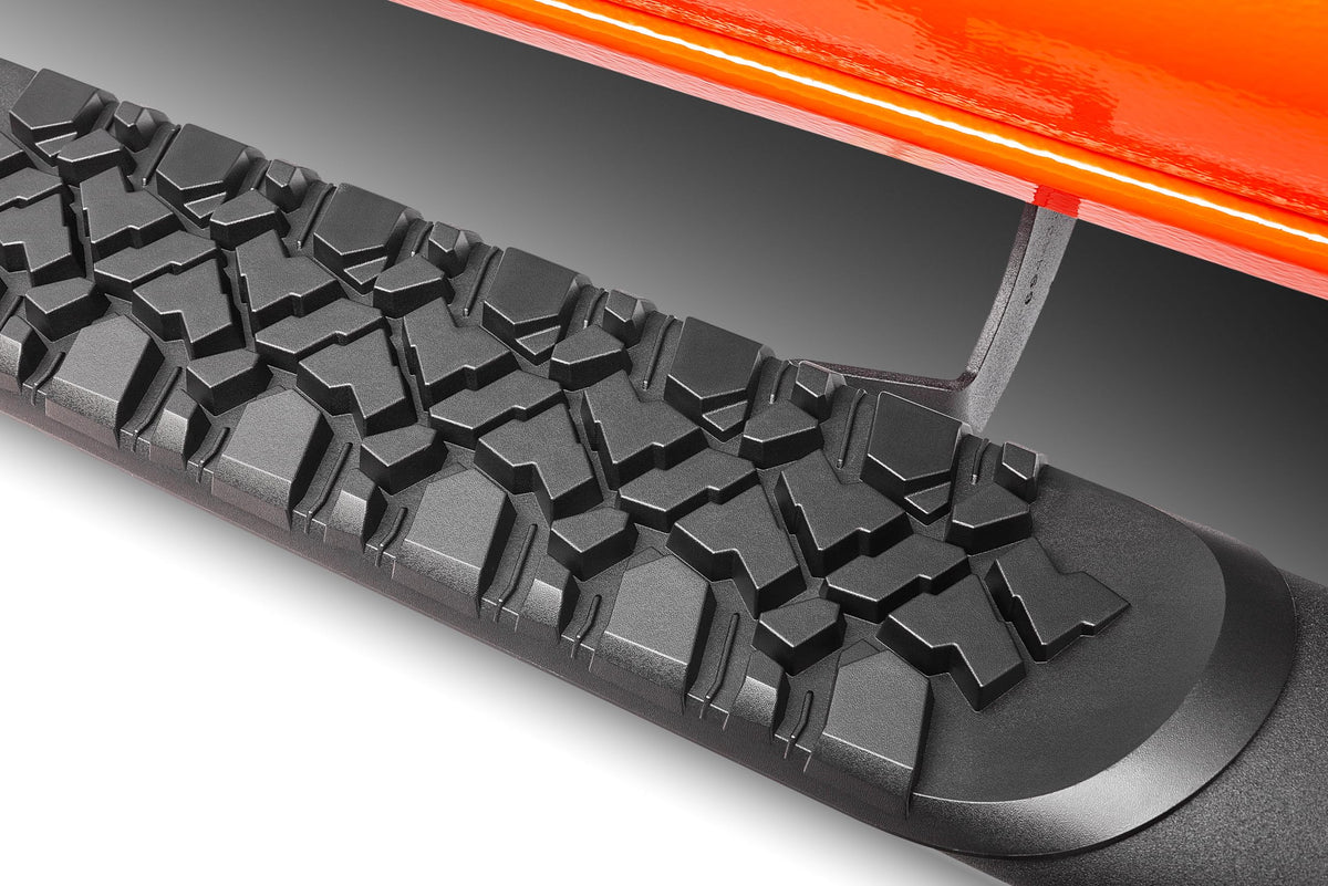 GO RHINO V3443280T Go Rhino V-Series V3 Sidesteps & Brackets | Cab Length, Aluminum, Textured Black | V3443280T | Fits 2024 Toyota Tacoma Double Cab
