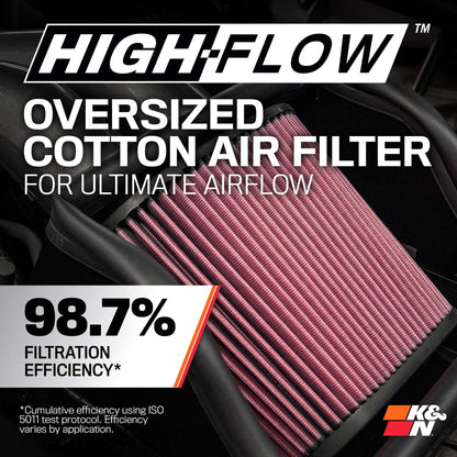 K&N FILTER 57-3013-2 K&N Cold Air Intake System: High-Flow Air Filter, Increase Performance & Towing: Compatible with 1996-2000 (C2500 & SELECT MODELS), 57-3013-2