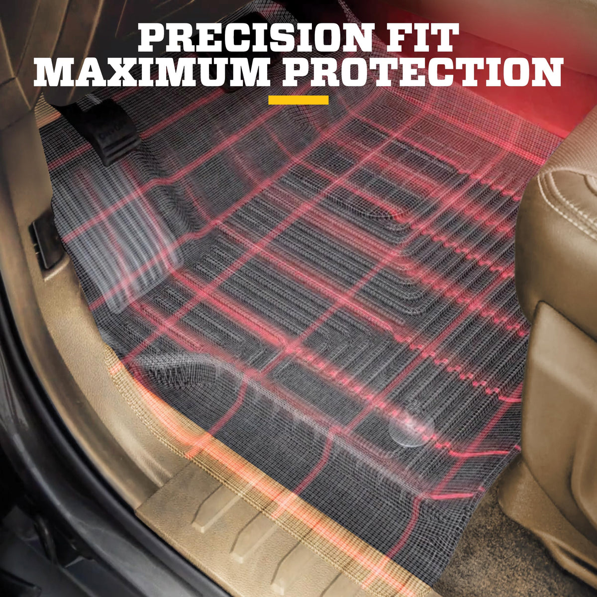 Husky Liners 16871 Husky Liners Weatherbeater Floor Mats – Fits 2023-2024 Acura Integra & 2022-2026 Honda Civic (Hatchback & Sedan) – 2nd Row, 1-pc Black - 16871